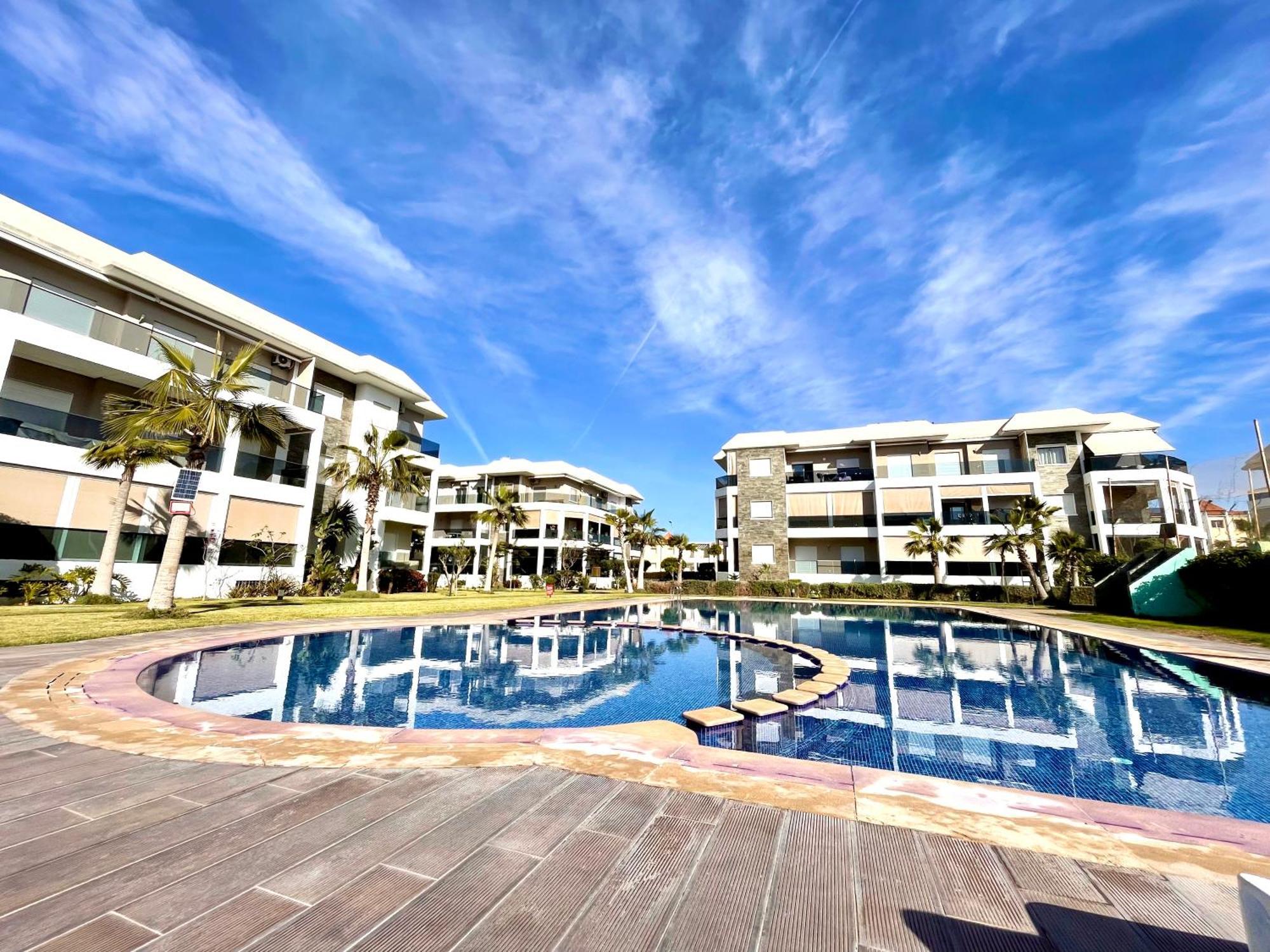 Bel Appartement A Amwaj Beach And Resorts Casablanca Kültér fotó